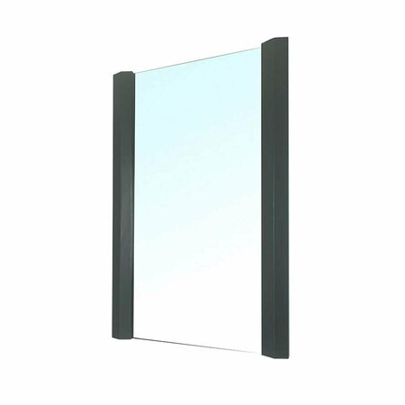 COMFORTCORRECT Solid Wood Frame Mirror, Dark Gray CO2797382